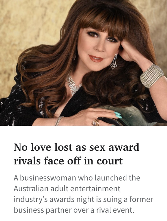 AAIA Herald Sun 23.1.22 'No love lost as sex award rivals face off in court'