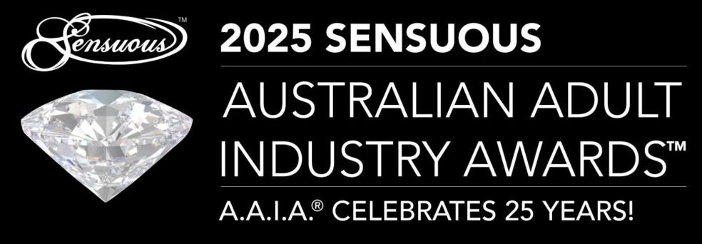 2025 Sensuous AAIA logo white on black background